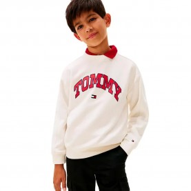 Блуза Tommy hilfiger KB0KB09899 sweatshirt - White (Ivory Silk) блуза,детски,блузи,tommy,hilfiger,kb0kb09899,sweatshirt,white,(ivory,silk)