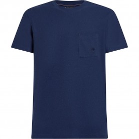 Тениска Tommy hilfiger Monogram Imd short sleeve T-shirt - Blue (Preppy Navy) тениска,мъжки,тениски,дамски,тениски,tommy,hilfiger,monogram,imd,short,sleeve,t,shirt,blue,(preppy,navy)