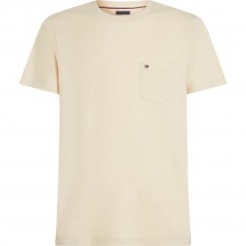 Тениска Tommy hilfiger MW0MW37283 short sleeve T-shirt - Beige (Newsprint) тениска,мъжки,тениски,дамски,тениски,tommy,hilfiger,mw0mw37283,short,sleeve,t,shirt,beige,(newsprint)