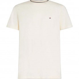 Тениска Tommy hilfiger MW0MW39368 short sleeve T-shirt - Beige (Ivory Petal) тениска,мъжки,тениски,дамски,тениски,tommy,hilfiger,mw0mw39368,short,sleeve,t,shirt,beige,(ivory,petal)