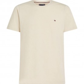 Тениска Tommy hilfiger Stretch Slim Fit short sleeve T-shirt - Beige (Newsprint) тениска,мъжки,тениски,дамски,тениски,tommy,hilfiger,stretch,slim,fit,short,sleeve,t,shirt,beige,(newsprint)