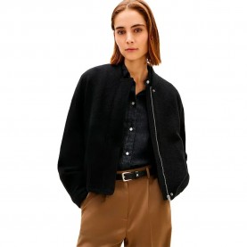 Яке Tommy hilfiger WW0WW45724 bomber jacket - Black (Black) яке,мъжки,якета,дамски,якета,и,палта,tommy,hilfiger,ww0ww45724,bomber,jacket,black,(black)