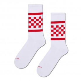 чорапи,мъжки,чорапи,дамски,чорапи,happy,socks,checked,stripe,sneaker,crew,socks,white,(white,white)