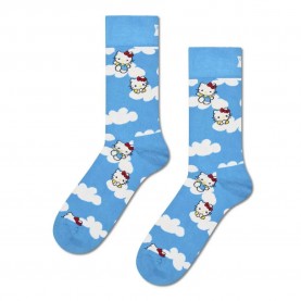 чорапи,мъжки,чорапи,дамски,чорапи,happy,socks,hello,kitty,cloudy,crew,socks,blue,(turquoise)