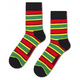 чорапи,мъжки,чорапи,дамски,чорапи,happy,socks,multi,stripe,short,crew,socks,multicolor,(black)