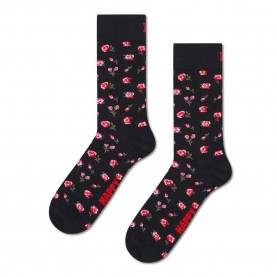 чорапи,мъжки,чорапи,дамски,чорапи,happy,socks,roses,crew,socks,black,(black)