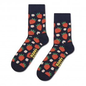 чорапи,мъжки,чорапи,дамски,чорапи,happy,socks,strawberry,short,crew,socks,blue,(navy)