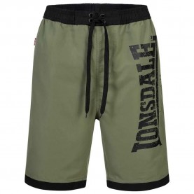 Бански гащета Lonsdale Clennell swimming shorts refurbished - Green (Black / Olive) бански,гащета,мъжки,бански,костюми,lonsdale,clennell,swimming,shorts,refurbished,green,(black,olive)