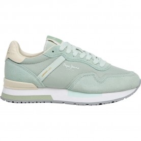 Маратонки Pepe jeans Hailon Basic trainers - Green (Bleach Green) маратонки,мъжки,маратонки,дамски,маратонки,pepe,jeans,hailon,basic,trainers,green,(bleach,green)