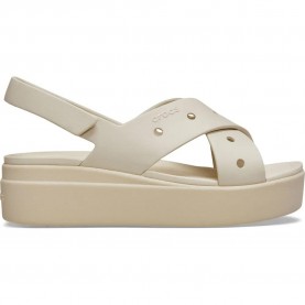 Сандали Crocs Brooklyn 4U Cross Strap sandals - Beige (Frappe) сандали,дамски,сандали,и,чехли,crocs,brooklyn,4u,cross,strap,sandals,beige,(frappe)