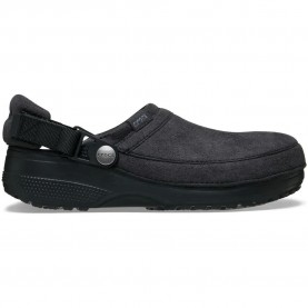 Crocs Classic Crafted Vegan Suede clogs - Black (Black) дамски,сандали,и,чехли,мъжки,сандали,мъжки,джапанки,и,чехли,crocs,classic,crafted,vegan,suede,clogs,black,(black)