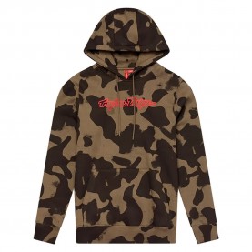 суичър,детски,блузи,troy,lee,designs,signature,hoodie,brown,(green,olive)