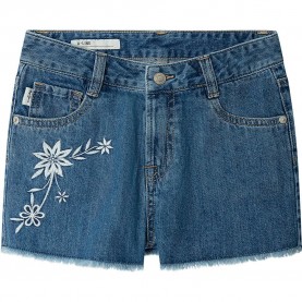 къси,панталони,детски,панталони,pepe,jeans,a,line,hw,patty,floral,shorts,blue,(denim)