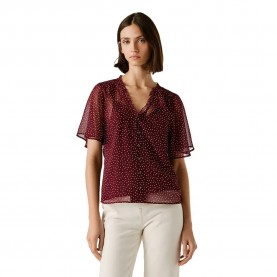 Риза с къс ръкав Pepe jeans Loraine short sleeve shirt - Red (Lotus Red) риза,с,къс,ръкав,дамски,ризи,мъжки,ризи,pepe,jeans,loraine,short,sleeve,shirt,red,(lotus,red)