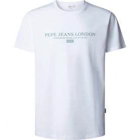 тениска,мъжки,тениски,дамски,тениски,pepe,jeans,summer,seasonal,logo,t,shirt,white,(white)