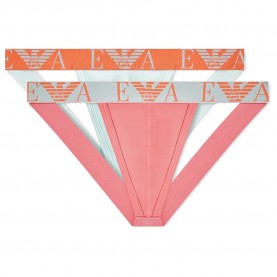 Emporio armani EM000257_AF20668 thong 2 units - Multicolor (Pink / Aqua) мъжко,бельо,emporio,armani,em000257,af20668,thong,2,units,multicolor,(pink,aqua)