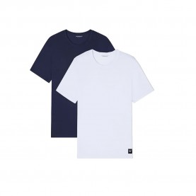 Emporio armani EM000391_AF20673 short sleeve base layer 2 units - White / Black (Ink / White) мъжко,бельо,emporio,armani,em000391,af20673,short,sleeve,base,layer,2,units,white,black,(ink,white)