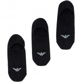Чорапи Emporio armani EM000548_AF23600 no show socks 3 pairs - Black (Black / Black / Black) чорапи,мъжки,чорапи,дамски,чорапи,emporio,armani,em000548,af23600,no,show,socks,3,pairs,black,(black,black,black)