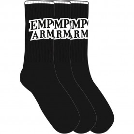 Чорапи Emporio armani EM000554_AF20084 socks 3 pairs - Black (Black / Black / Black) чорапи,мъжки,чорапи,дамски,чорапи,emporio,armani,em000554,af20084,socks,3,pairs,black,(black,black,black)