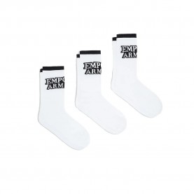 Чорапи Emporio armani EM000554_AF20084 socks 3 pairs - White (White / White / White) чорапи,мъжки,чорапи,дамски,чорапи,emporio,armani,em000554,af20084,socks,3,pairs,white,(white,white,white)