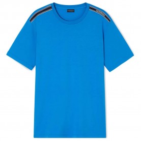 Тениска Emporio armani EM000574_AF20426 short sleeve T-shirt - Blue (French Blue) тениска,мъжки,тениски,дамски,тениски,emporio,armani,em000574,af20426,short,sleeve,t,shirt,blue,(french,blue)