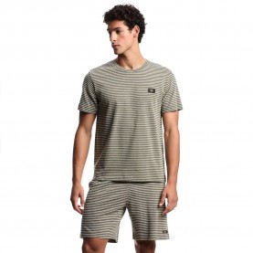 тениска,мъжки,тениски,дамски,тениски,emporio,armani,em000574,af20452,short,sleeve,t,shirt,beige,(stripe,olive,stone)