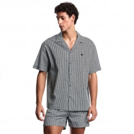 риза,с,къс,ръкав,дамски,ризи,мъжки,ризи,emporio,armani,em000593,af20439,short,sleeve,shirt,grey,(sticks,white)