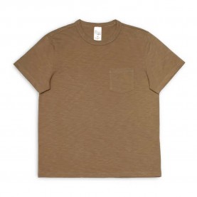 Тениска Nudie jeans Roy Heavy short sleeve T-shirt - Brown (Olive) тениска,мъжки,тениски,дамски,тениски,nudie,jeans,roy,heavy,short,sleeve,t,shirt,brown,(olive)