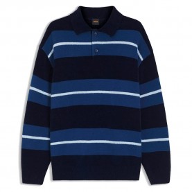 Блуза BOSS Amburgh 10277095 sweater - Blue (Dark Blue) блуза,мъжки,пуловери,дамски,пуловери,boss,amburgh,10277095,sweater,blue,(dark,blue)