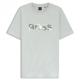 Тениска BOSS Insignia 10276567 short sleeve T-shirt - Green (Silver) тениска,мъжки,тениски,дамски,тениски,boss,insignia,10276567,short,sleeve,t,shirt,green,(silver)