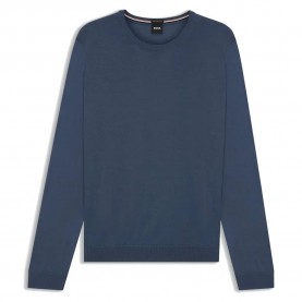Блуза BOSS Leno 10241501 sweater - Blue (Open Blue) блуза,мъжки,пуловери,дамски,пуловери,boss,leno,10241501,sweater,blue,(open,blue)