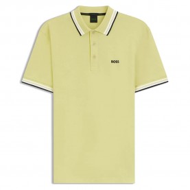 BOSS Paddy 10241663 short sleeve polo - Yellow (Open Yellow) дамски,блузи,с,яка,мъжки,блузи,с,яка,boss,paddy,10241663,short,sleeve,polo,yellow,(open,yellow)