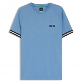 Тениска BOSS Serve 2 short sleeve T-shirt - Blue (Light / Pastel Blue) тениска,мъжки,тениски,дамски,тениски,boss,serve,2,short,sleeve,t,shirt,blue,(light,pastel,blue)