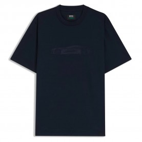 Тениска BOSS Taut 242 short sleeve T-shirt - Blue (Dark Blue) тениска,мъжки,тениски,дамски,тениски,boss,taut,242,short,sleeve,t,shirt,blue,(dark,blue)