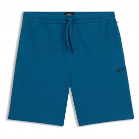 Къси панталони BOSS Waffle 10269584 pyjama shorts - Blue (Open Blue / Blue) къси,панталони,мъжки,пижами,boss,waffle,10269584,pyjama,shorts,blue,(open,blue,blue)