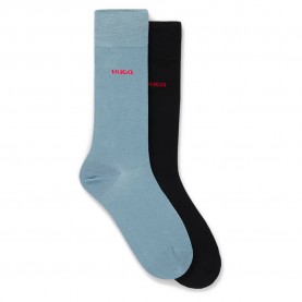 чорапи,мъжки,чорапи,дамски,чорапи,hugo,50468099,socks,2,pairs,blue,black,(light,pastel,blue)