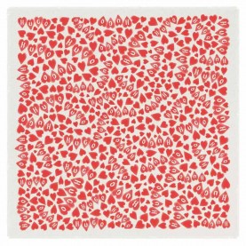 Шал HUGO Alycia RED scarf - Red / White (Open White) шал,ръкавици,шапки,и,шалове,hugo,alycia,red,scarf,red,white,(open,white)