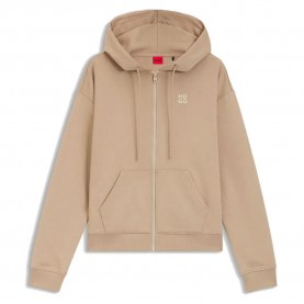 Блуза HUGO Dalfine sweatshirt - Beige (Light / Pastel Brown) блуза,дамски,блузи,hugo,dalfine,sweatshirt,beige,(light,pastel,brown)