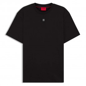 Тениска HUGO Dalile 10231453 short sleeve T-shirt - Black (Black) тениска,мъжки,тениски,дамски,тениски,hugo,dalile,10231453,short,sleeve,t,shirt,black,(black)
