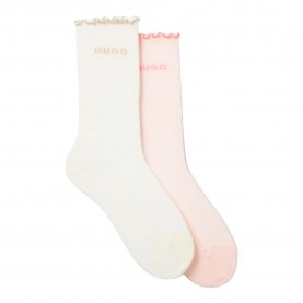 чорапи,мъжки,чорапи,дамски,чорапи,hugo,lettuce,10272175,01,crew,socks,2,pairs,beige,pink,(light,pastel,pink)