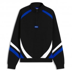 Блуза HUGO Naloneck BLUE sweatshirt - Black (Black) блуза,мъжки,пуловери,hugo,naloneck,blue,sweatshirt,black,(black)
