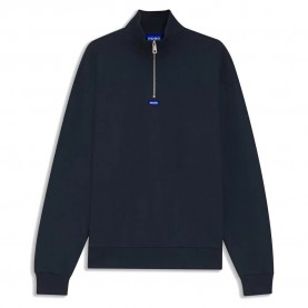блуза,мъжки,пуловери,hugo,neeler,10249110,blue,half,zip,sweatshirt,blue,(dark,blue)