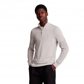 блуза,мъжки,пуловери,lyle,&,scott,tonal,eagle,marino,half,zip,sweater,beige,(cove)