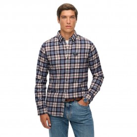 карирана,риза,дамски,ризи,мъжки,ризи,superdry,m4011047a,long,sleeve,shirt,blue,(blue,red,check)