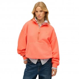 блуза,мъжки,пуловери,дамски,пуловери,superdry,studios,half,zip,sweater,orange,(fluro,coral)