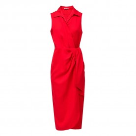 Рокля Salsa jeans 21011092 sleeveless dress - Red (Dark Red) рокля,дамски,поли,и,рокли,salsa,jeans,21011092,sleeveless,dress,red,(dark,red)