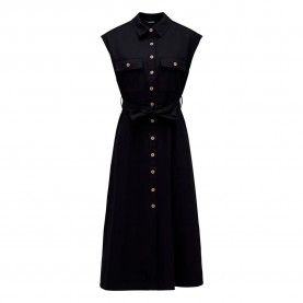 Рокля Salsa jeans 21011096 sleeveless dress - Black (Black) рокля,дамски,поли,и,рокли,salsa,jeans,21011096,sleeveless,dress,black,(black)