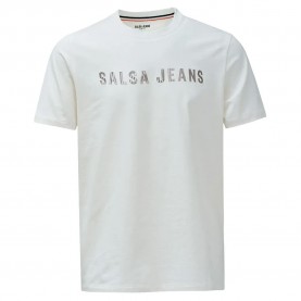 тениска,мъжки,тениски,дамски,тениски,salsa,jeans,21011135,short,sleeve,t,shirt,beige,(white)