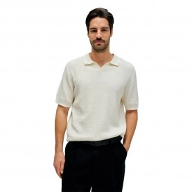 Дънки Salsa jeans 21011250 short sleeve polo - Beige (Light Pearl V2) дънки,дамски,блузи,с,яка,мъжки,блузи,с,яка,salsa,jeans,21011250,short,sleeve,polo,beige,(light,pearl,v2)
