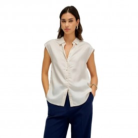 Дънки Salsa jeans Basic Sleeveless Shirt - Beige (Light Beige) дънки,дамски,ризи,мъжки,ризи,salsa,jeans,basic,sleeveless,shirt,beige,(light,beige)